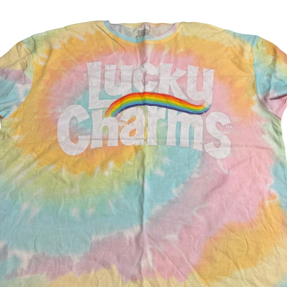 Lucky Charms Women's Tie-Dye Short Sleeve Graphic T-Shirt - Size Small - NWT